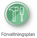 En bild av hammare och skruvdragare som symboliserar vår förvaltningsplan